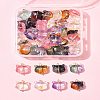 50Pcs Glass Pendants PALLOY-FS00030-9