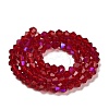 Transparent Electroplate Glass Beads Strands GLAA-F029-2mm-D27-2