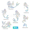 Waterproof PVC Laser No-Glue Stickers DIY-WH0304-221N-2