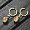 Brass Cubic Zirconia Hoop Earrings EJEW-Q015-02G-6