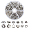 300Pcs 6 Styles 304 Stainless Steel & Alloy Spacer Beads FIND-ME0001-20-1
