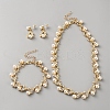 Alloy & Imitation Pearl & Rhinestone Jewelry Sets AJEW-WH0695-236G-1