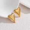 304 Stainless Steel Stud Earrings for Women EJEW-M095-01G-1