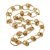13MM Brass Oval Link Chain Necklaces NJEW-L013-02G-4