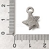Anti-Tarnish 304 Stainless Steel Pendants STAS-M075-27P-3