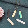 10Pcs 5 Colors PVD Vacuum Plating 304 Stainless Steel Pendants STAS-UN0018-33-3