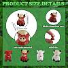 20Pcs 4 Styles Resin Yak Figurines CRES-SZ0001-44-2