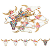 10Pcs 5 Colors Alloy Enamel Pendants FIND-LP0002-25-1