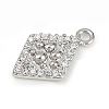 Brass Micro Pave Clear Cubic Zirconia Pendants LS-KK-L238-21P-2