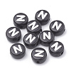 Opaque Acrylic Beads SACR-N002-02N-2