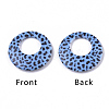 Double Opaque Spray Painted Acrylic Pendants LS-MACR-S361-37E-1