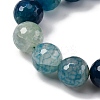 Natural Dragon Veins Agate(Dyed & Heated) Beads Strands G-K390-A07-01-3