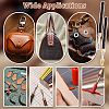 2Pcs 2 Styles Stainless Steel Leather Edge Oil Pen TOOL-NB0002-29B-5