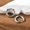 Tarnish Resistant 202 Stainless Steel Huggie Hoop Earrings EJEW-O087-06F-P-2