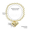 CCB Plastic Heart Pendant Necklaces with Alloy OT Clasps for Women FS-WGB3FE7-08-2