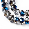 Electroplate Transparent Glass Beads Strands EGLA-A034-T2mm-Z01-4