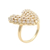 Clear Cubic Zirconia Finger Rings RJEW-U002-10G-1