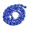 Transparent Electroplate Glass Beads Strands EGLA-N013-T8mm-B11-2