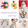 100Pcs Fabric European Beads DIY-WR0004-69-5