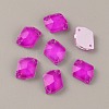36Pcs Fluorescence Glass Connector Charms GLAA-WH0035-13A-1