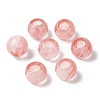 Cherry Quartz Glass European Beads G-N342-03C-1