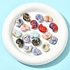 18Pcs 6 Colors Handmade Porcelain Beads for DIY Bracelet Accessories PORC-FS0001-24-7