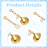 2Pcs 2 Styles Shell Shape 304 Stainless Steel Pendant Decorations HJEW-GA0001-59-3