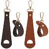 4Pcs 2 Colors Imitation Leather Hat Clips FIND-GF0008-14D-1