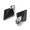 Natural Obsidian Pendants G-K338-10AS-08-2