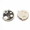 Brass Enamel Pendants KK-S356-056B-G-NF-1