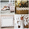 3 Yards 3 Styles Polyester Handmade Flower Lace Ribbons OCOR-DC0001-01-6