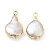 Baroque Natural Keshi Pearl Pendants LS-PEAR-P004-37KCG-2