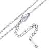 Non-Tarnish 304 Stainless Steel Cable Chains Necklace for Men Women LS-NJEW-N050-A04-S15-2