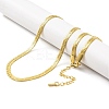 Ion Plating(IP) 304 Stainless Steel Snake Chain Necklaces for Women NJEW-A025-01A-G-1