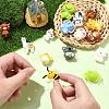 15Pcs 15 Styles Animal Food Grade Silicone Focal Beads SIL-CJ0002-74-4