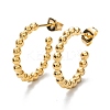 304 Stainless Steel Half Hoop Earrings EJEW-H100-11D-G-1