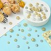 60Pcs 6 Styles Flower Brass Fancy Bead Caps KK-CJ0002-20-NR-5