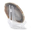 Printed Natural Agate Slice Stone Ornament DJEW-M011-03F-2
