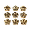 Tibetan Style Alloy Bead Caps X-TIBEB-EA478Y-AG-LF-1