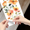 4Pcs 4 Styles Flower and Angel PVC Waterproof Decorative Stickers DIY-WH0657-049-4