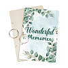 Wooden 2-Ring Loose Leaf Binder Postcard Phote Album Cover DIY-WH0547-039-2