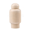 Unfinished Wooden Peg Dolls WOCR-PW0003-72E-1