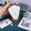 Bust Shaped Wooden Necklace Display Stands NDIS-WH0003-018D-3