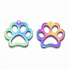 Ion Plating(IP) 201 Stainless Steel Pet Pendants LS-X-STAS-R114-017-2