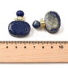 Natural Lapis Lazuli Perfume Bottle Pendants G-L623-07G-03-2