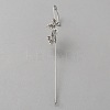 Platinum Brass Ear Wrap Crawler Hook Earrings for Women EJEW-WH0019-58G-1