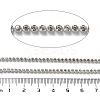 Iron Rhinestone Glass Cup Chain CH-U001-01X-3