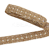 Ethnic Embroidered Polyester Sequins Trim Ribbon OCOR-WH0070-136B-1
