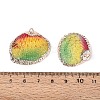 Spray Paint & Electroplate Natural Sea Shell Pendants SSHEL-N042-16C-3