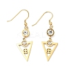 304 Stainless Steel Triangle Dangle Earrings EJEW-Z129-20G-4